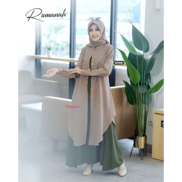 Rumanah One Set by Zabannia - Tunik Set Overall
