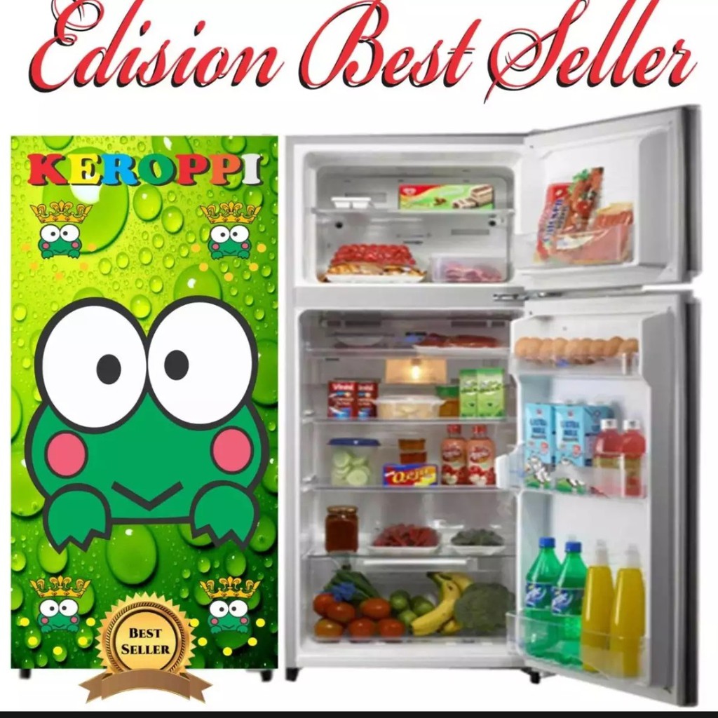 [ BISA COD ]  PROMO !! Stiker Kulkas 1 Pintu Karakter Kartun