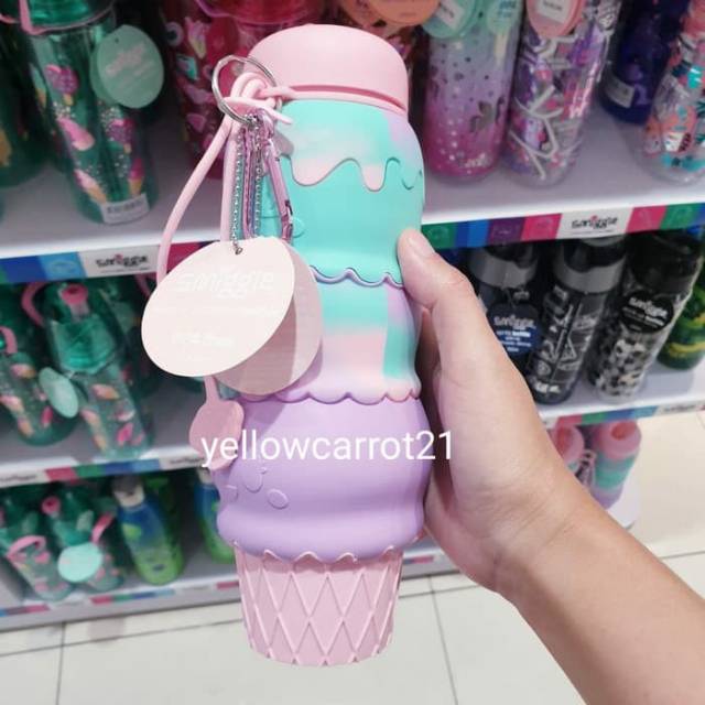 SMIGGLE DRINK BOTTLE ICE CREAM SILIKON BOTOL MINUM SILIKON SMIGGLE ORIGINAL