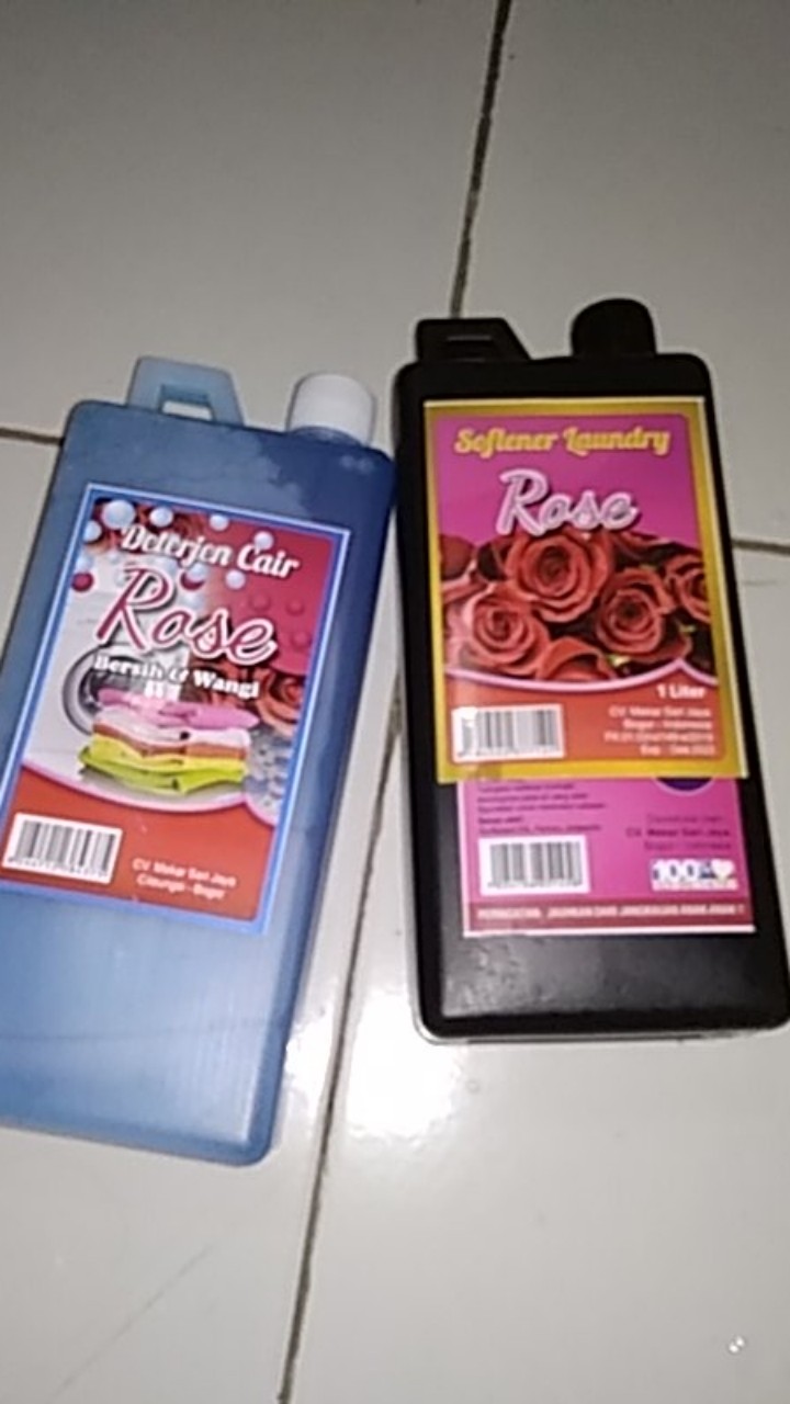 Paket Cuci Rose - Detergen Cair Rose - Softener Rose - Cuci Dan Pelembut Pakaian