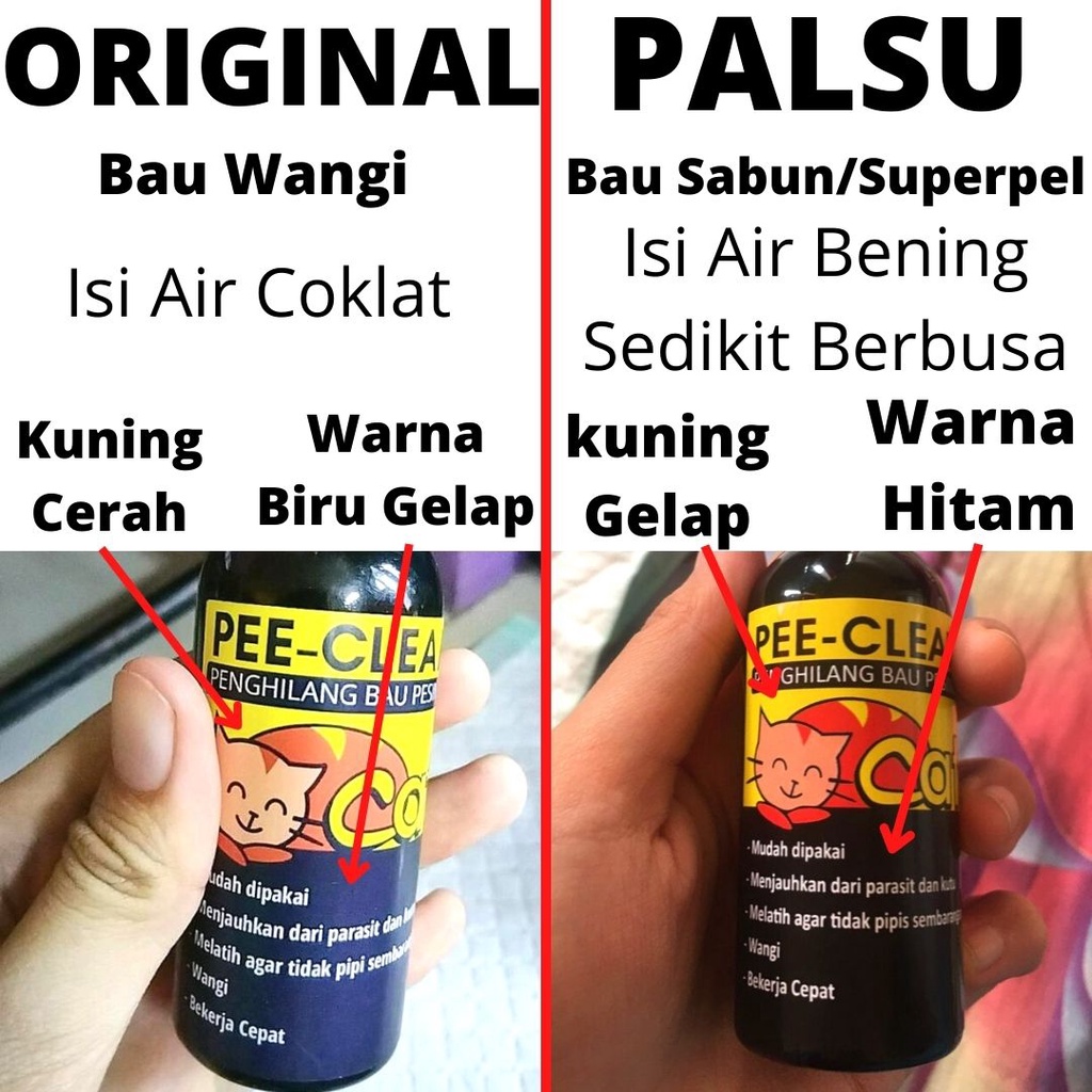 PEECLEAN Penghilang Bau Pesing Pipis dan Kotoran Kucing Anjing Kelinci Disenfektan Kandang Hewan ORIGINAL PEE CLEAN FEZONE