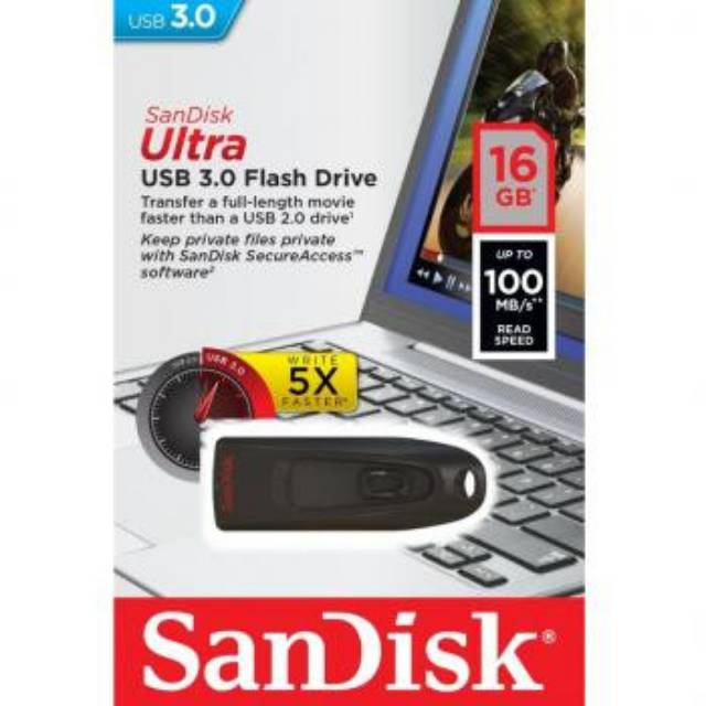 Sandisk Ultra USB 3.0 Flash Drive 16GB- SDCZ48