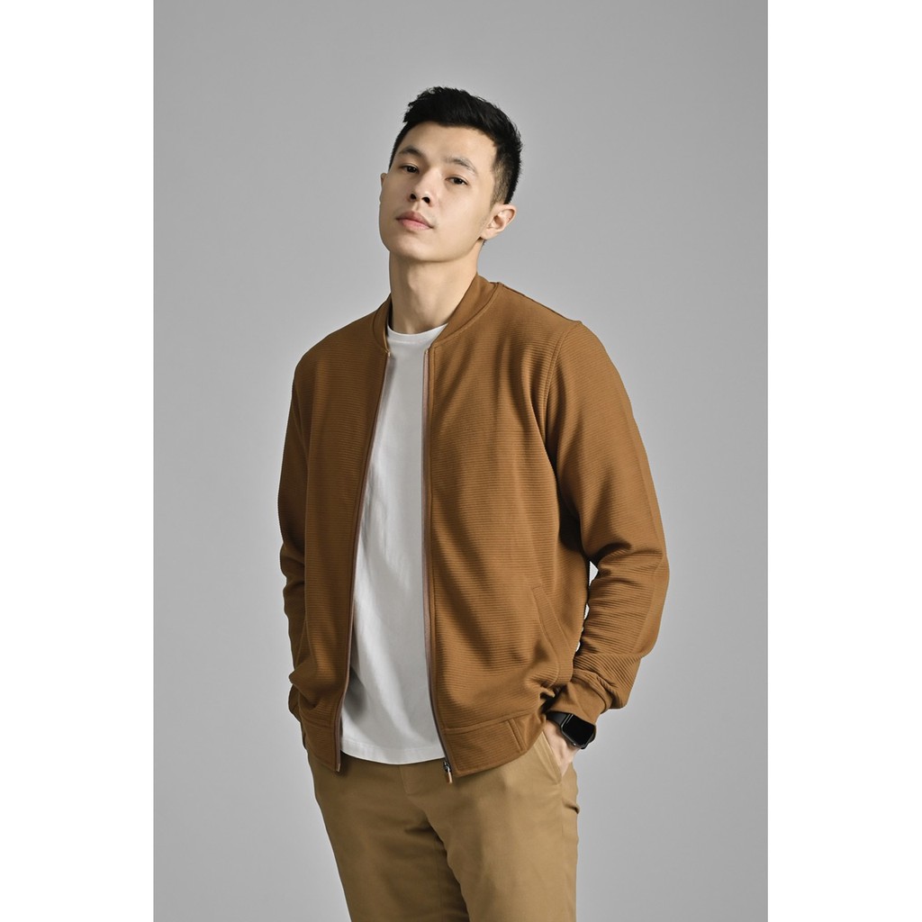 Ottoman Bomber Jacket Light Brown by MALE.ID - Size M