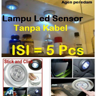 Lampu LED Sensor Sentuh 5 pcs