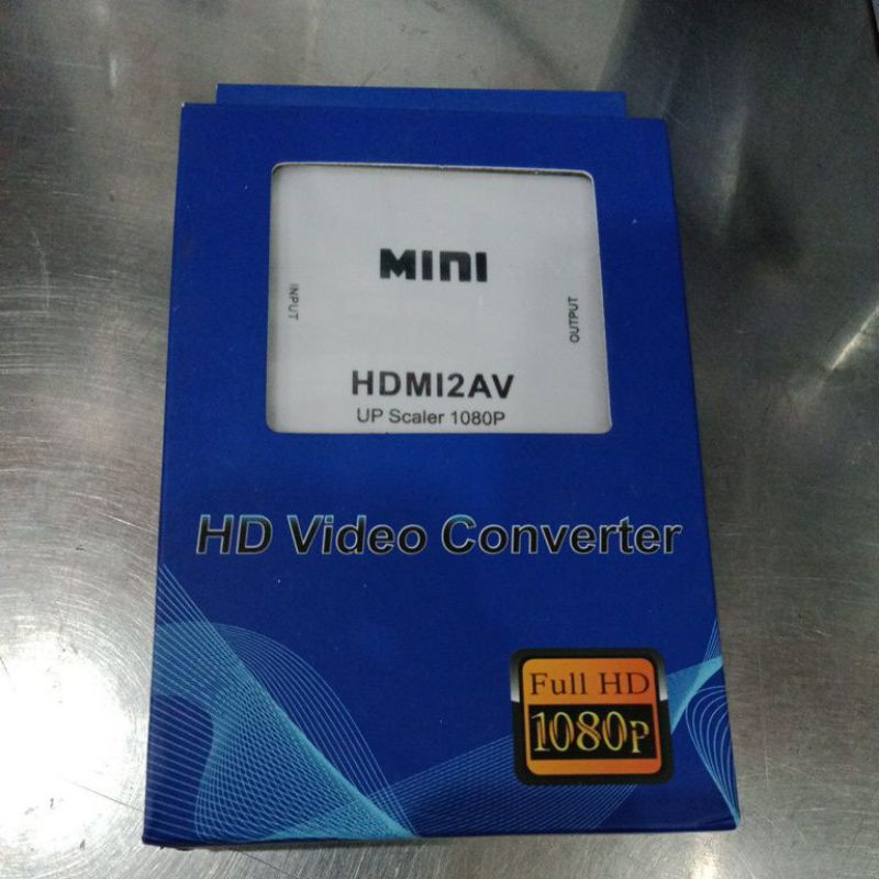 Converter Adapter Composite RCA AV CVBS to HDMI HD Ukuran Mini