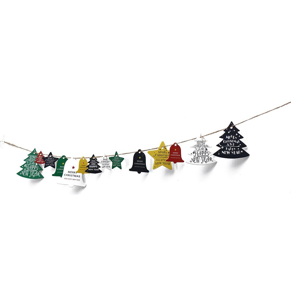 Solighter 28PCS Xmas Hanging Tag Kualitas Tinggi Ornamen Kamar Perlengkapan Pesta Natal