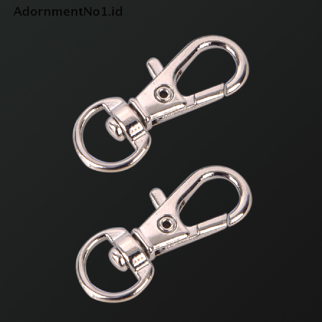 (AdornmentNo1) 10pcs Klip Carabiner Mini Bahan Aluminum Alloy Untuk Gantungan Kunci