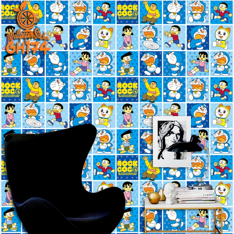 Wallpaper Stiker Motif Wallpaper dinding Ukuran 45Cmx8M