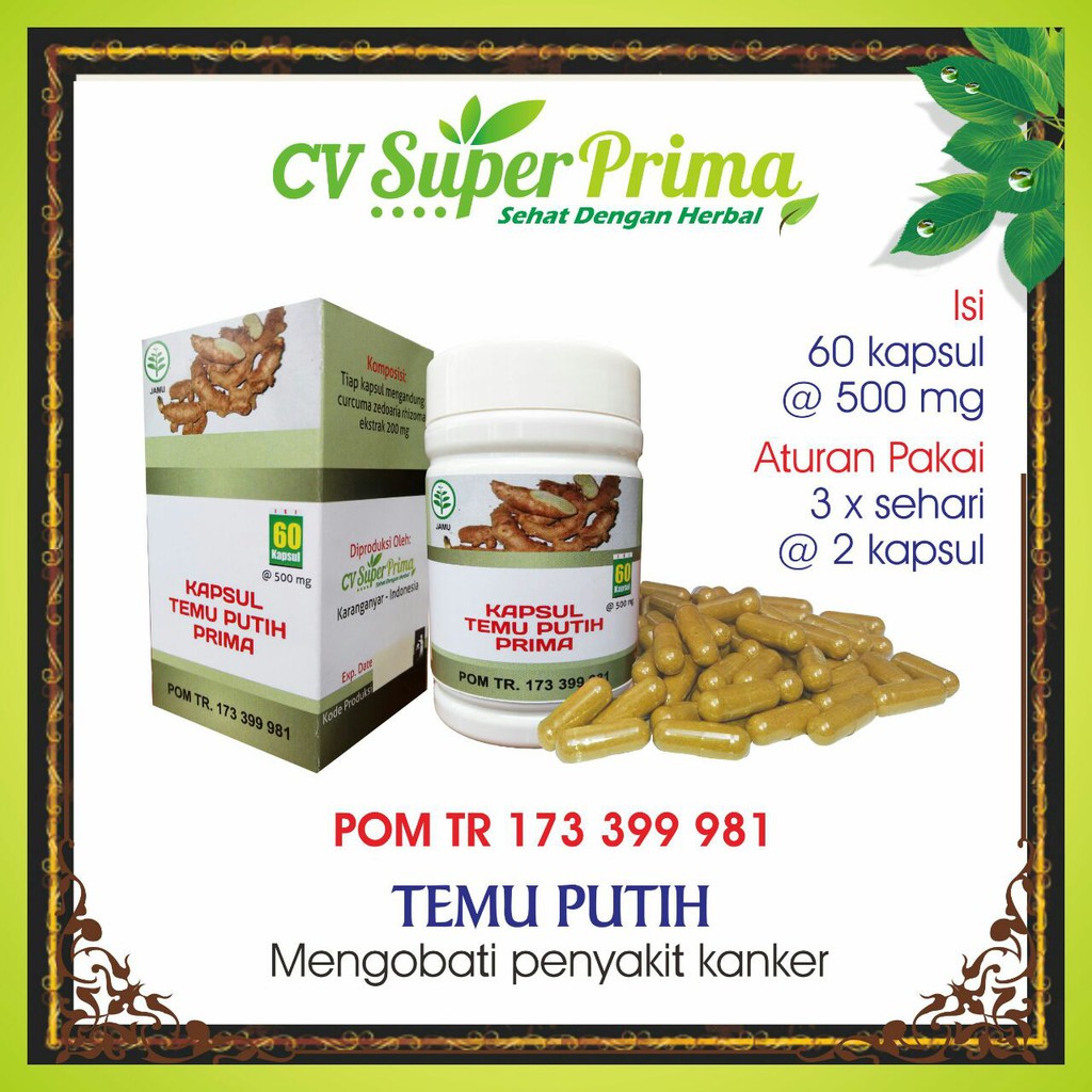 

herbal kanker "TEMU PUTIH" membantu mengatasi gejala kanker