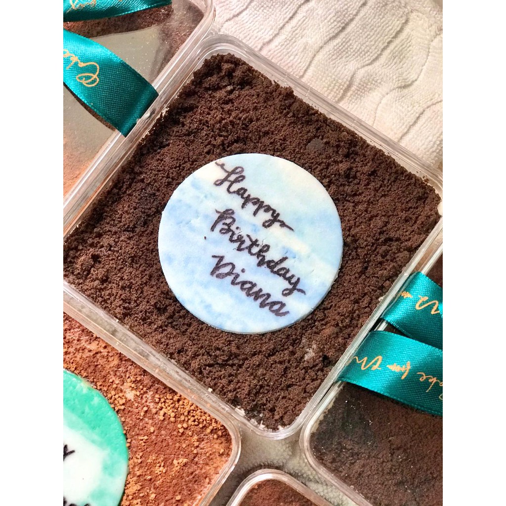Letter Dessert Box - Cheesecake Oreo [FREE CUSTOM UCAPAN]