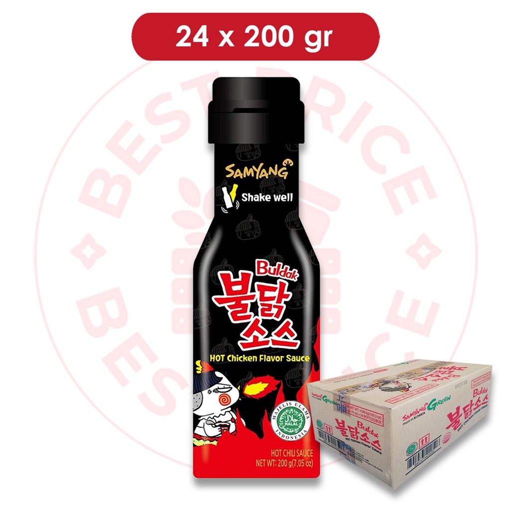 [GROSIR] SAMYANG - BULDAK LIQUID SAUCE ORIGINAL HALAL BPOM RI - 1 KARTON (24 PCS x 200 GR)