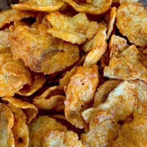 

Diskon 500 gram Kripik Emping Melinjo Pedes Manis Lebar Diskon