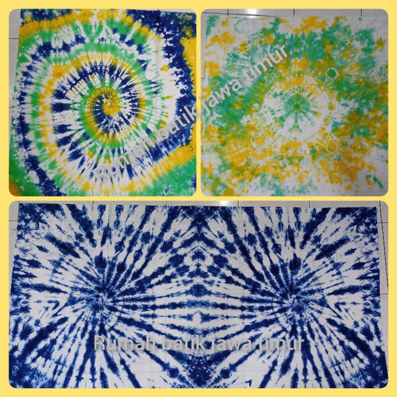 Taplak Meja ikat Celup Boleh Request motif warna Shibori jumputan cubit Prakarya sekolah