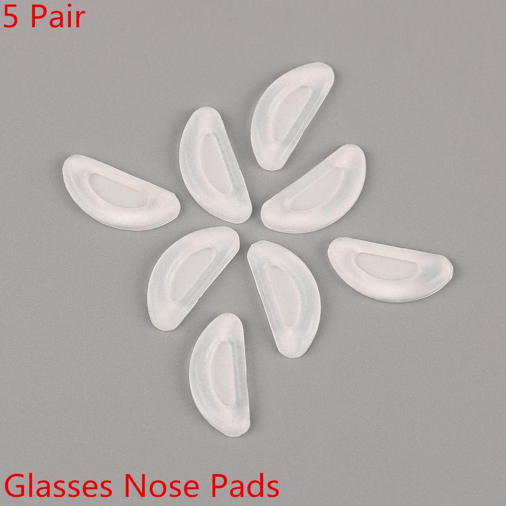 Lily 5pasang Kacamata Bantalan Hidung Mode Non-slip Putih Nose Pads Spectacles Glasses