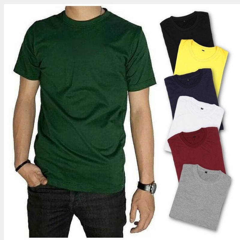 Kaos Polos Pria Wanita 30s Size M-L-XL