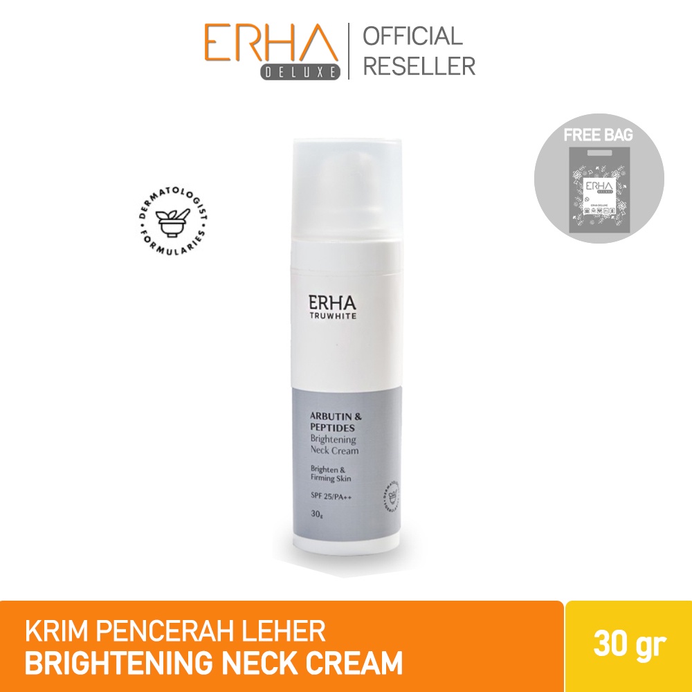 ERHA Krim Leher Pemutih Truwhite Brightening Neck Cream - Pencerah Anti Aging + SPF