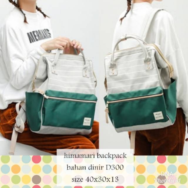 Backpack himamari dna tas ransel simple / tas korea