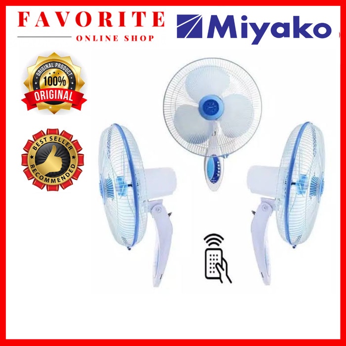 KIPAS ANGIN MIYAKO KAW 1689 RC ORIGINAL WALL FAN KAW-1689RC KAW1689RC