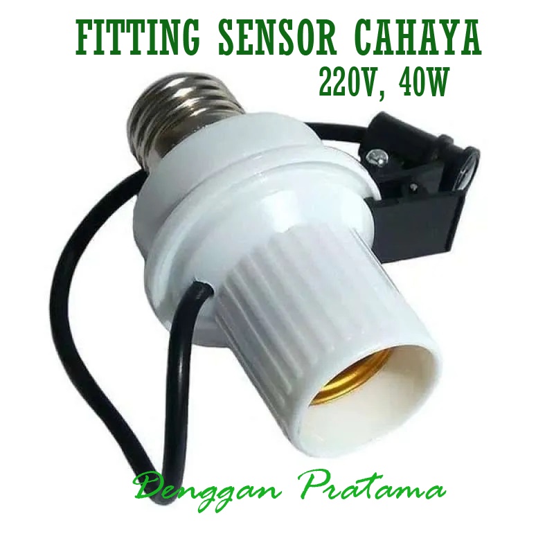 Fitting Lampu Sensor Cahaya Otomatis 220V