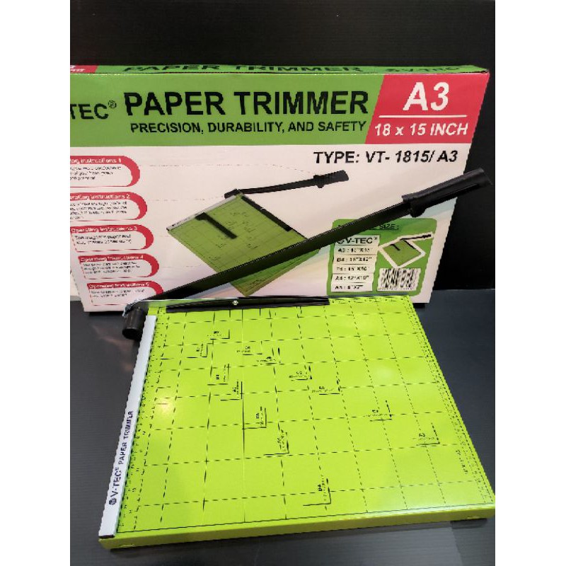 

Alat Pemotong Kertas A3 Pisau potong A3 V-TEC PAPER TRIMMER VT-1815