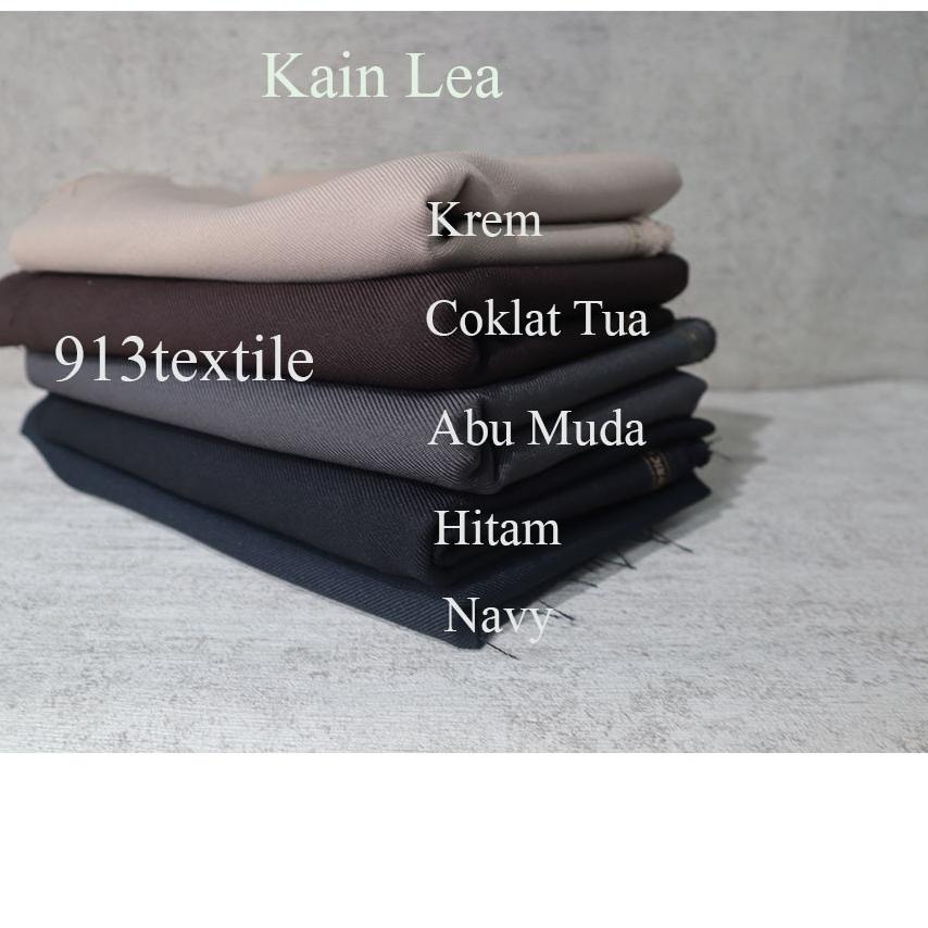 ➧ Bahan Kain Denim Lea Gabardine Permanent Press Celana Formal ☜