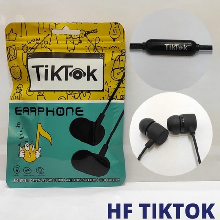 Handset Handsfree Earphone New Tiktok Extra Bass &amp; Suara Jernih