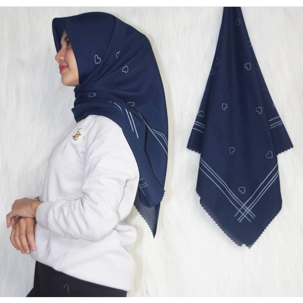 Hijab/Kerudung Voal Sublim Motif Love