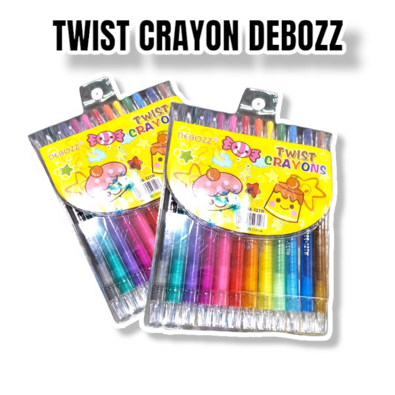 

Crayon Puter / Twist Crayons Debozz isi 12 warna