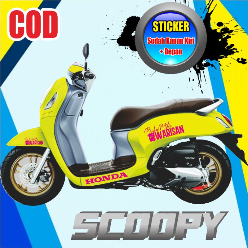 Jual Stiker Sticker Cutting Motor Scoopy Bukan Motor Warisan Stiker Motor Scoopy Gaul Keren