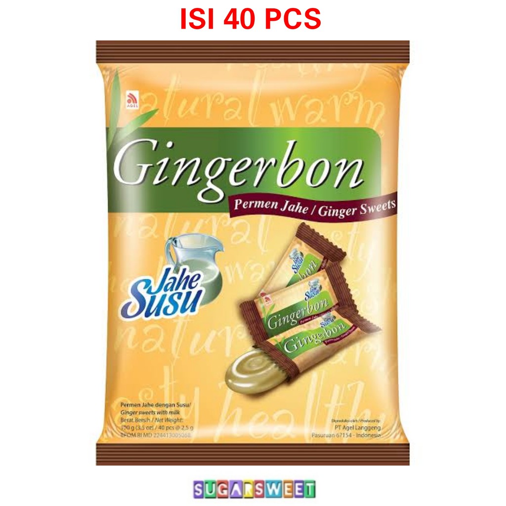 

Gingerbon Jahe Susu Permen Jahe 100 gr - 40 pcs