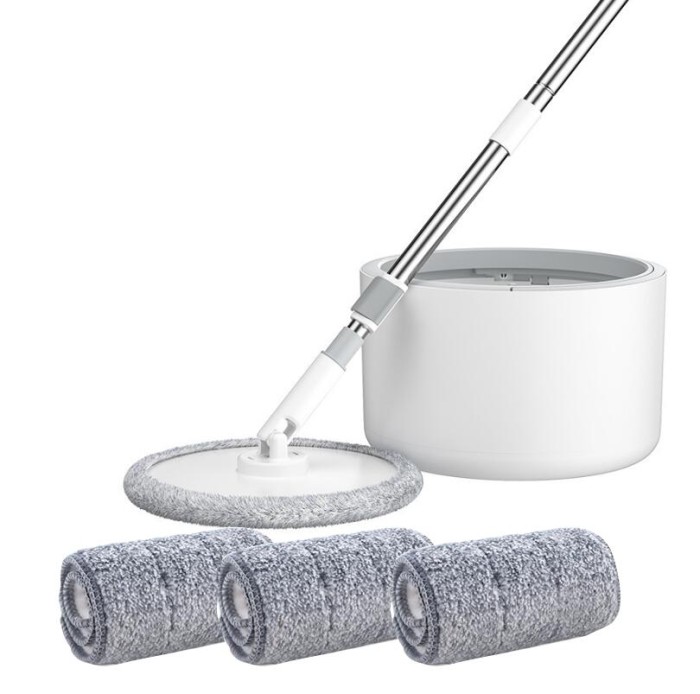 Alat Pel Lantai Spin Mop Otomatis Pel Kain Lantai Super Mop