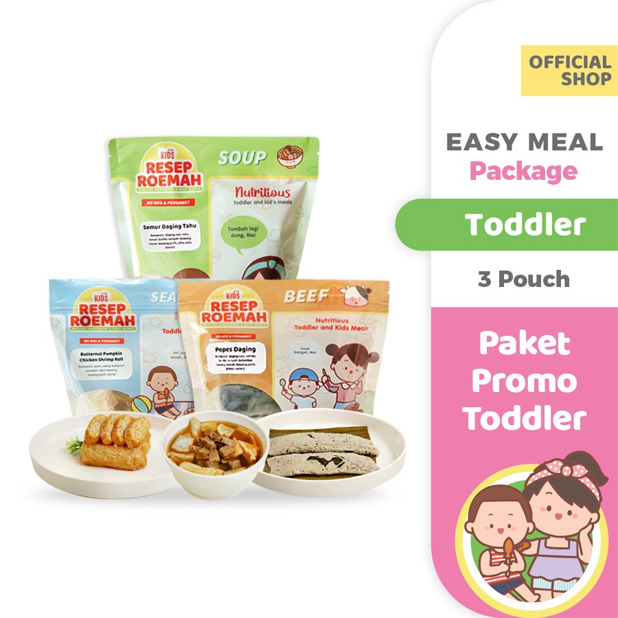 resep roemah paket promo toddler isi 3   makanan sehat anak balita   kids healthy homemade frozen fo