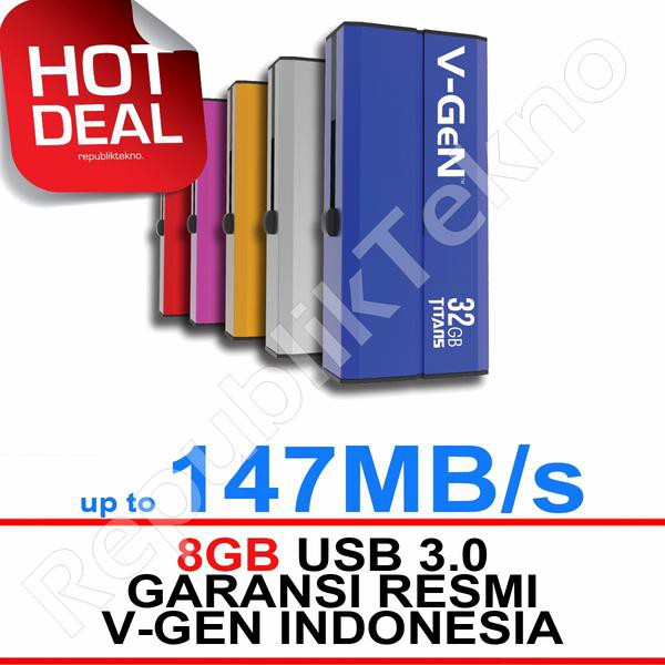 Flashdisk V-Gen Titans 8gb Vgen 8 Gb Usb 3.0 Titan