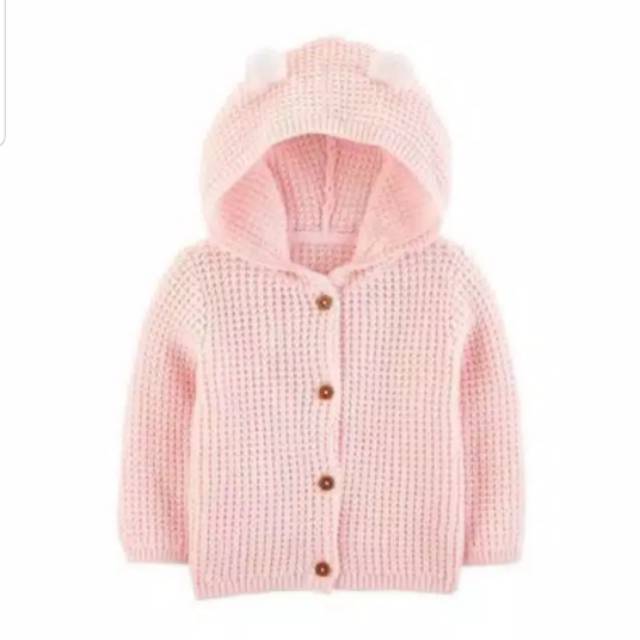 Carters Knit Hoodie Cardigan Baju Anak Bayi Baby Branded