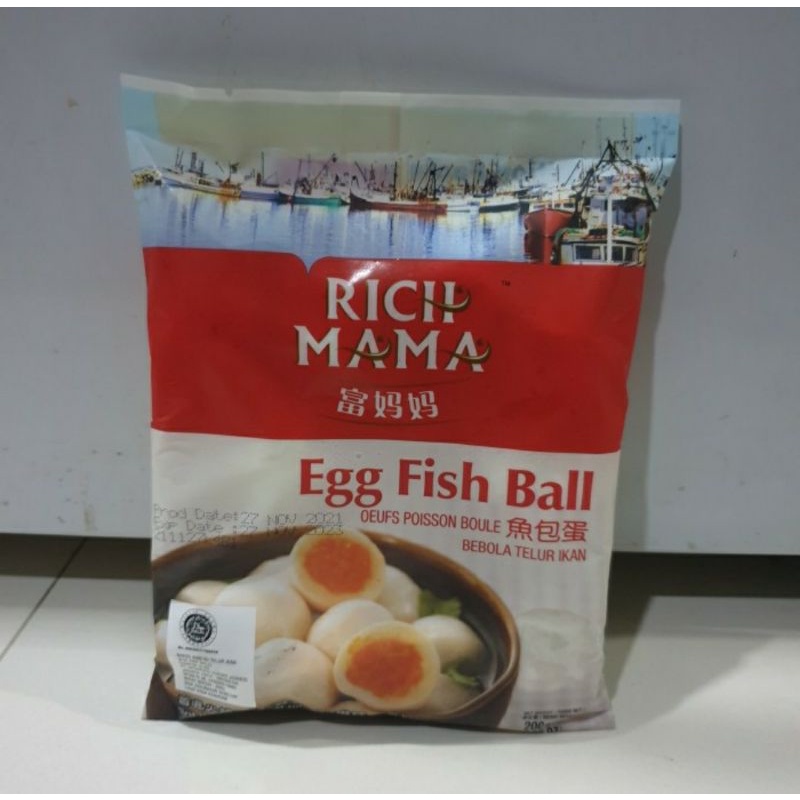 

Rich Mama Egg Fush Ball 200Gr Bakso Isi Telur Ikan