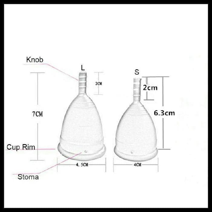 TBI Menstrual Cup + Travel Case Higienis Haid Menstruasi