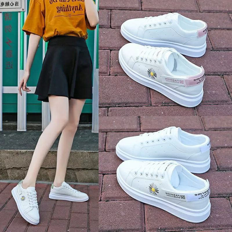 Sepatu Sneakers Tali Sepatu Wanita Fashion Sepatu Kets Jalan Santai sepatu cantik wanita terbaru kekinian Sepatu Sneakers Wanita Cewek Perempuan Remaja Dewasa Kekinian Murah Terbaru Sepatu Kets YS211