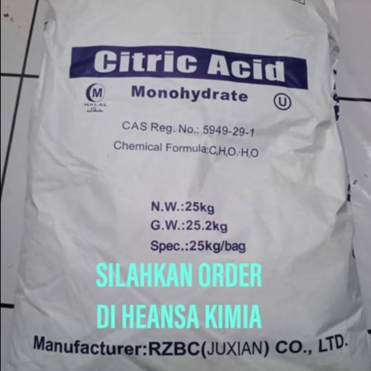 CITRIC ACID MONOHYDRATE 25 kg (1 sak) GOJEK