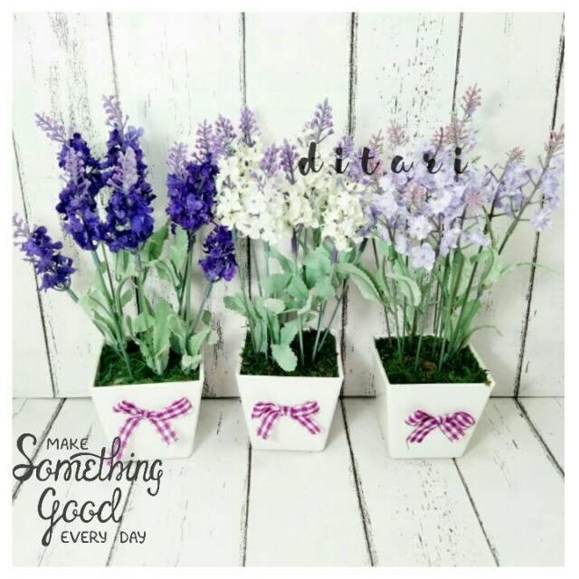 Bunga plastik palsu lavender bunga artificial dekorasi rusyic shabby chic