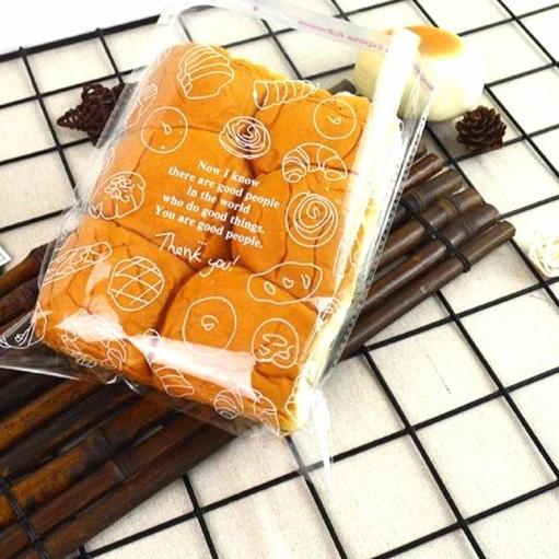 

plastik kemasan roti donut cookies 1pack=20lbr(15x18+3cm) - 15x18+3