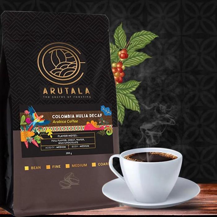 

ARUTALA KOPI COLOMBIA DECAF ARABICA 200 GRAM / KOPI ARABIKA BUBUK