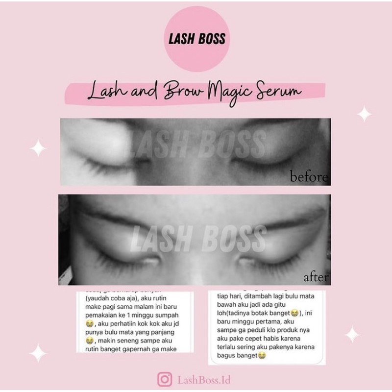 (READY) Lash Boss Serum Bulu Mata dan Alis BPOM