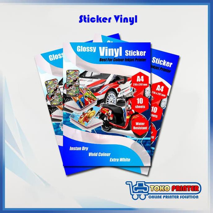 

Kertas Sticker Vinyl A4 Inkjet / Stiker Vinil / Vynil