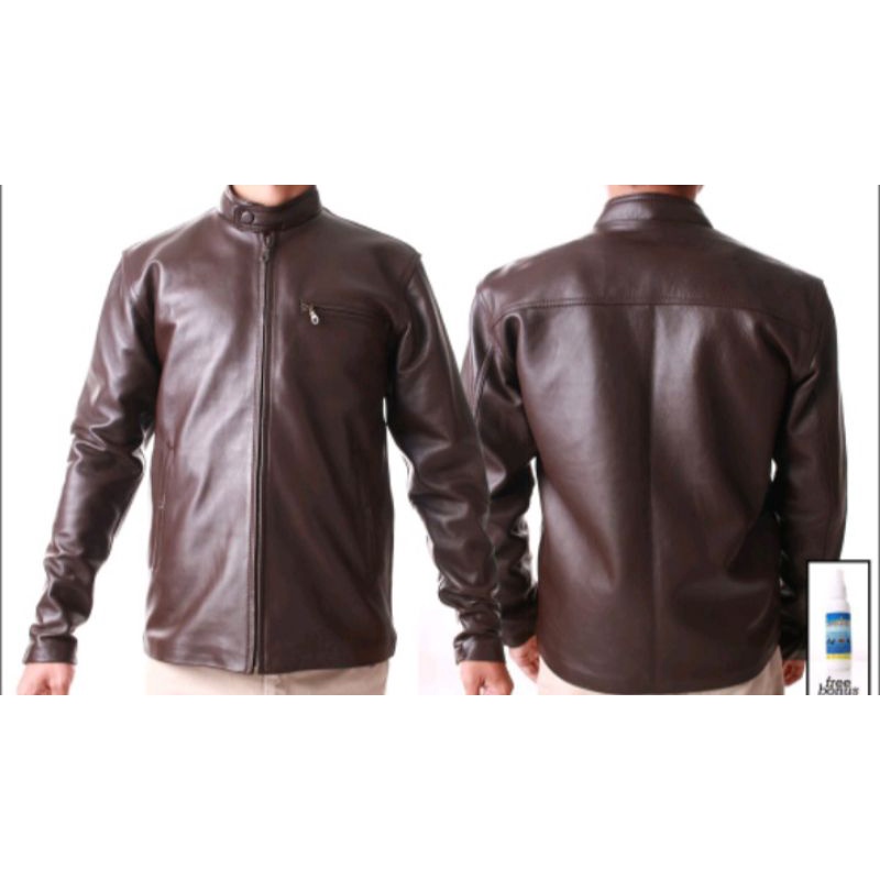 BISA [COD] Jaket Kulit Asli Jaket Kulit Pria Original 100% Terjangkau