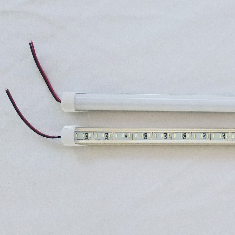 LAMPU LED DC 12V 72 SMD4014 RIGID BAR ALUMINIUM COVER CAP 50CM LAMPU AKI LAMPU DARURAT LAMPU NEON TL