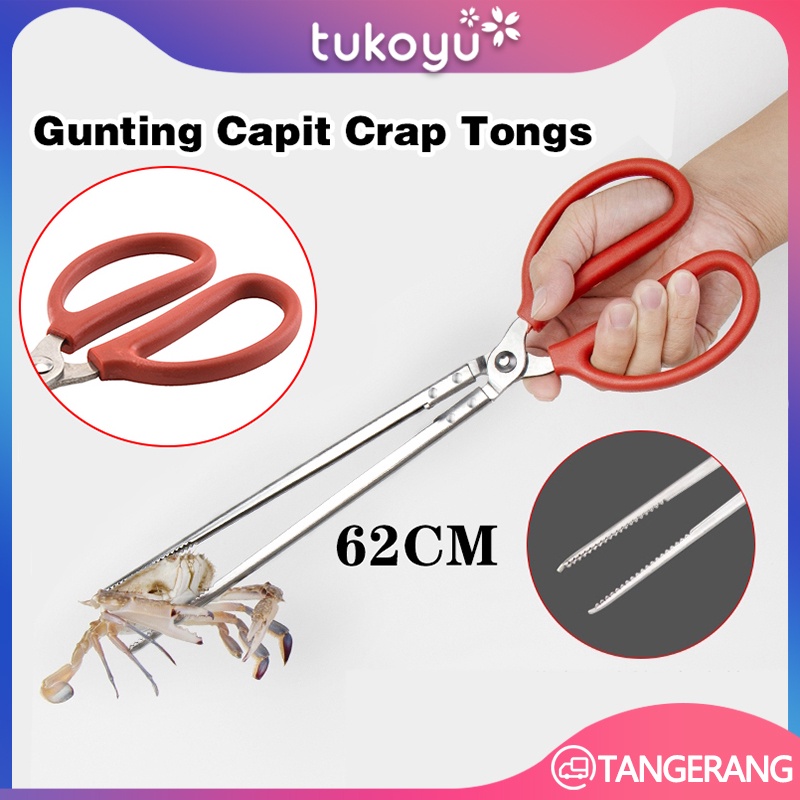 

62cm Klip Gunting Capit/Gunting Capit Pengambil Kepiting/Gunting Capit Crap Tongs Untuk Kepiting Belut Gurita