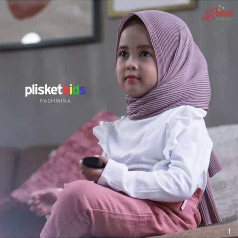 ( PROMO ) KERUDUNG PASHMINA PLISKET MOTIF PADI / KERUDUNG MURAH / KERUDUNG ANAK KECIL / KERUDUNG PLI