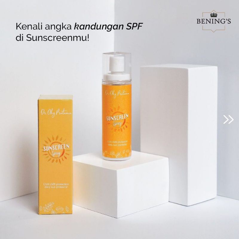 Sunscreen Spray Bening's skincare | Bening's clinic