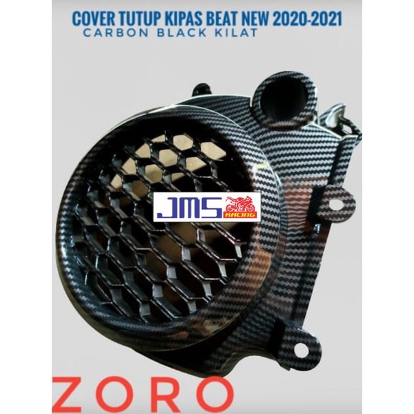 cover tutup carbon knalpot dan tutup kipas beat esp new tahun 2020-2021 set zoro