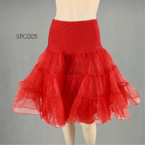 [PRODUK FAVORIT] ROK TUTU DALAMAN PENGEMBANG GAUN PESTA 2 LAYER MERAH SPC005